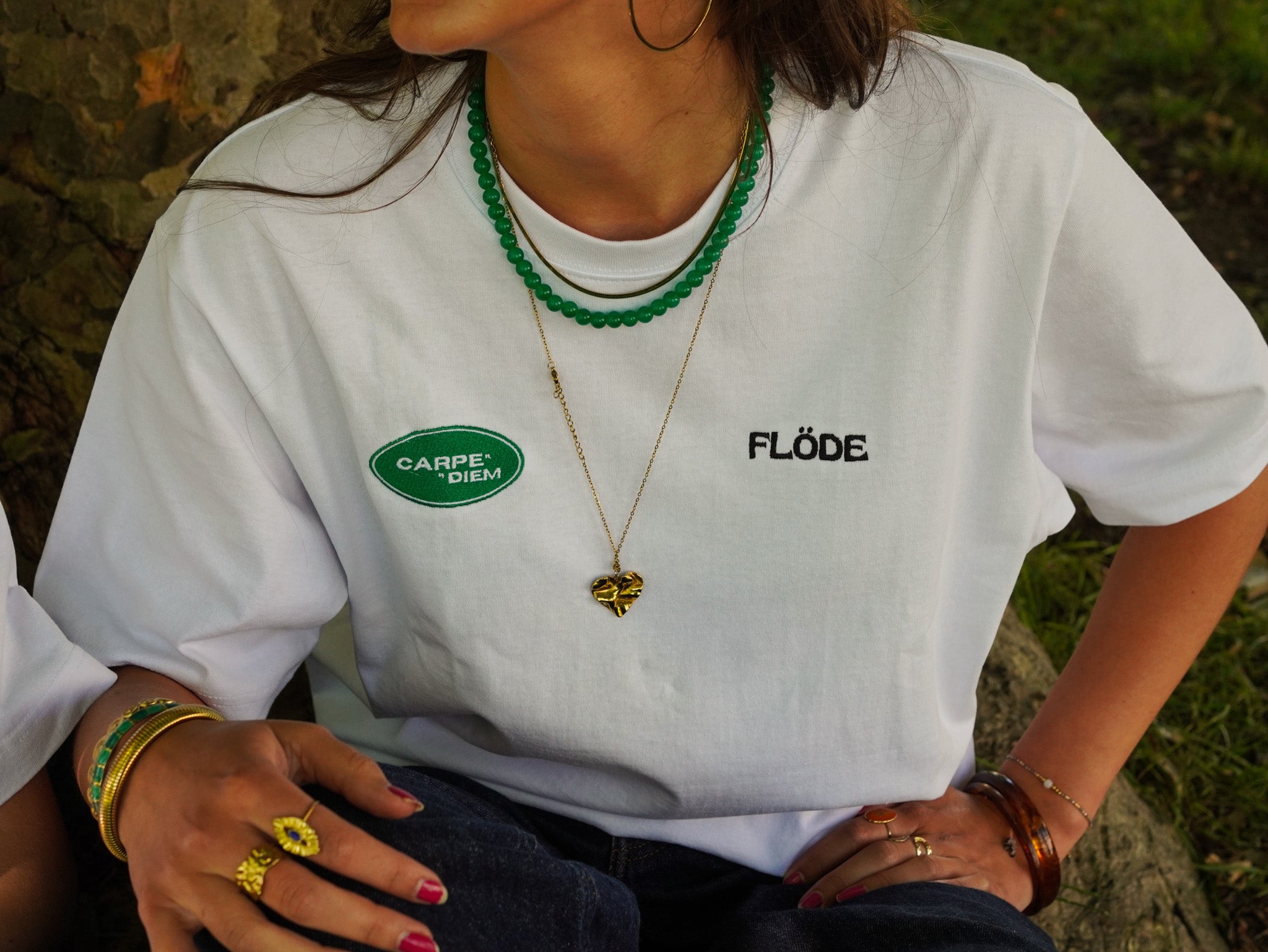 Carpe diem flowerpot oversized t-shirt