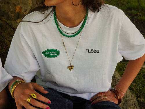 Carpe diem flowerpot oversized t-shirt